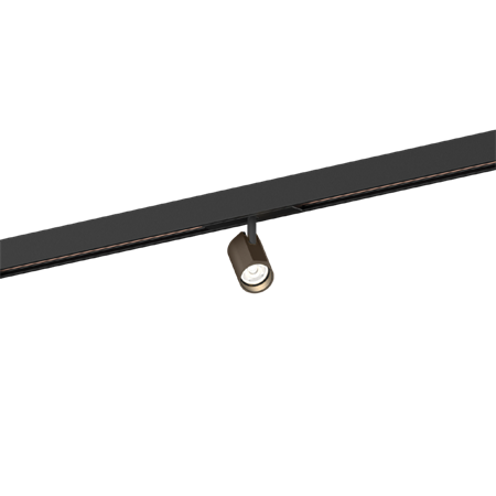 Wever & Ducré+CENO on STREX 1.0 LED 6.9W 510lm 3000K CRI>90 31°, siinivalgusti, matt must/pronks